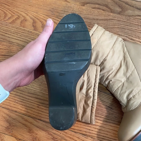 Kate Spade New York Ginnie Booties Block Heel Camel Size 7.5 - Picture 6 of 14